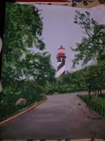 My Art - Staugustine Fla Lighthouse - Acrylic